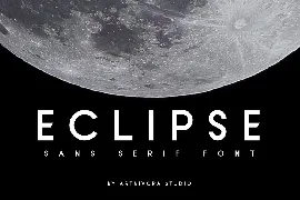 Eclipse - Sans Serif Font