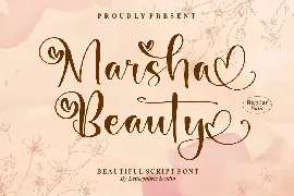 Marsha Beauty Beautiful Script Font