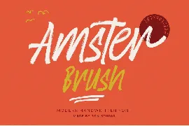 Amster Brush font