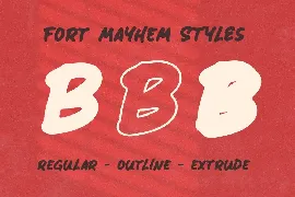 Fort Mayhem font