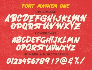 Fort Mayhem font