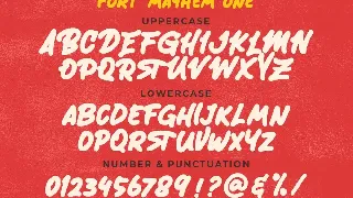 Fort Mayhem font