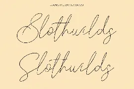 Slothwilds Handwritten Typeface font