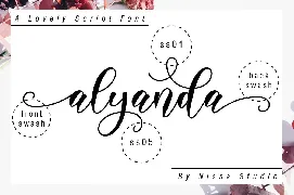 Alyanda Script font