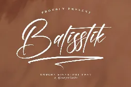 Balisstik Modern Signature Font