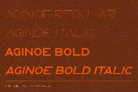 Aginoe - Modern Sans Serif Font