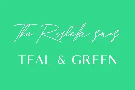 Rosletta Signature Font Duo Extra Swash