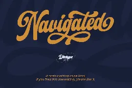 Navigated font