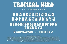 Tropical Wind -  A Groovy Font Style