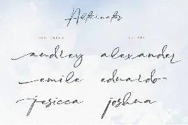 Syamitla - Handwritten Script Font