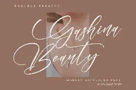 Gashina Modern Signature Font