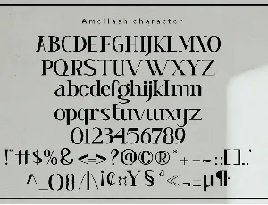 Ameliash font