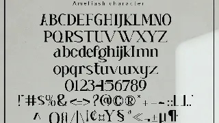 Ameliash font