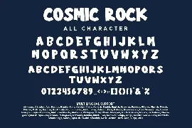 Cosmic Rock - A Comic Display Font