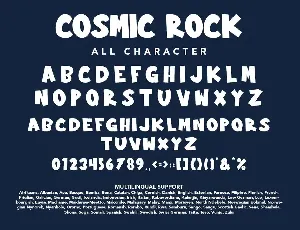 Cosmic Rock - A Comic Display Font