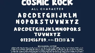 Cosmic Rock - A Comic Display Font