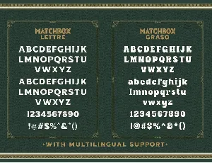 Matchbox Font Collections