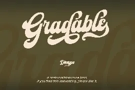 Gradable font