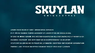 Skuylan - Decorative Font