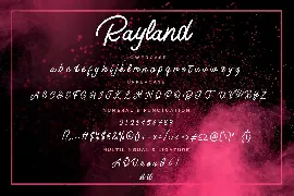 Rayland Signature Business Font