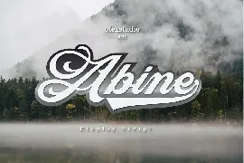 Abine - Display Script font