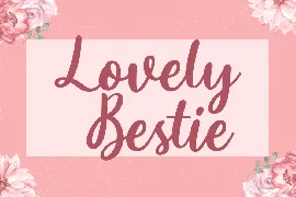 Lovely Bestie font