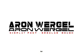 Aron Wergel - Futuristic Sans font