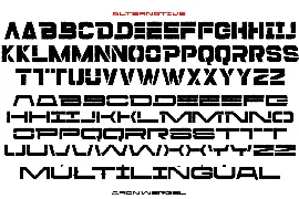 Aron Wergel - Futuristic Sans font