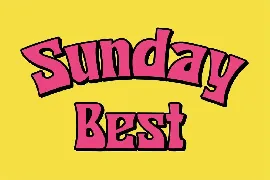 Sunday Glory - Retro Display Font