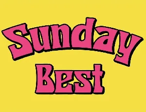 Sunday Glory - Retro Display Font