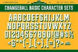 Changeball font