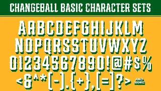 Changeball font