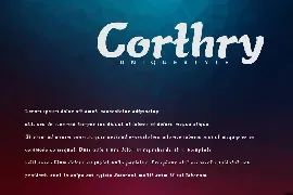 Corthry - Handwritten Font