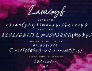 Laracryf Brush Business Font