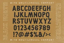 Black North font