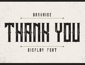 Darkrise - Classic Font