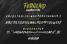 Forqend Brush Advertisement Font