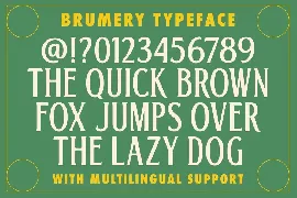 Brumery font