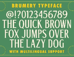 Brumery font