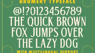 Brumery font