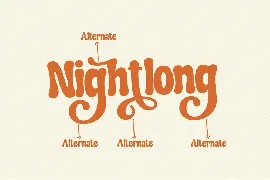 Nightlong - Display Retro Font