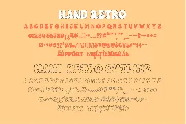 Hand Retro - A Groovy Retro Font