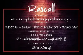 Rascall Brush Advertisement Font