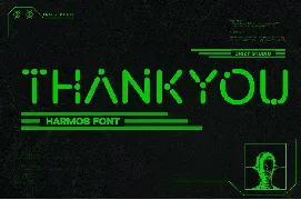 Harmos - Techno Sci-fi Font