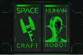 Harmos - Techno Sci-fi Font