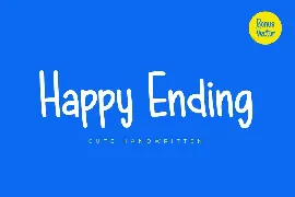 Happy Ending + Icons font