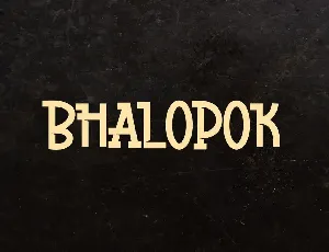 Bhalopok - Graffiti Font