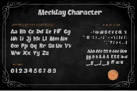 Mecklay font