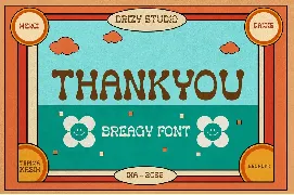 Breagy - Retro Groovy Font