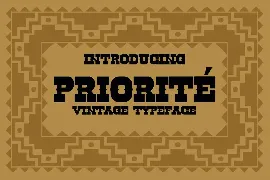 Priorite - Vintage Fonts